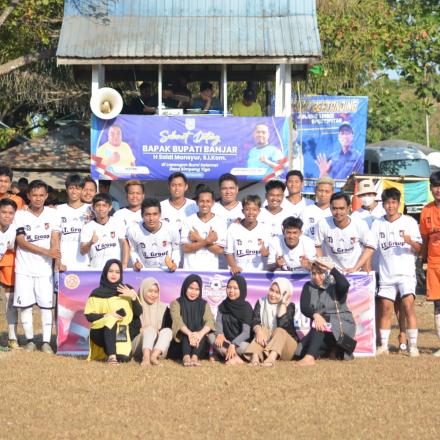Piala Kemerdekaan Cup 2023 : MJR FC Desa Mataraman Berhasil Unggul dari Gama FC Desa Sungai Arpat